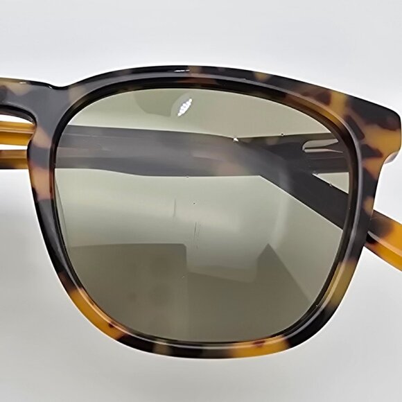 Madewell Ashcroft Blonde Tortoise Frame Green Lens Sunglasses w/ Flexhinge 50mm